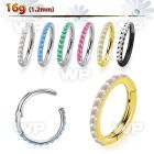 3i3xep5m steel hinged segment clicker 16g outward opal cnc