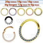 3ir3xee ion plated steel segment ring cz stones at side