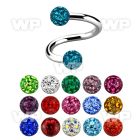 3mwdaz surgical steel spiral 1 2mm for eyebrow or lip 3mm ferid eyebrow piercing