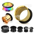 3rmi ion plated surgical steel single flare eyelet flesh tunne ear lobe piercing