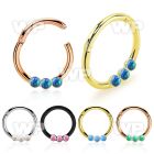 3wixeyw5 pvd steel hinged segment clicker synthetic opals