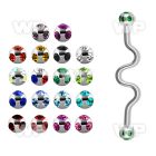 446c surgical steel industrial zig zag barbell 1 6mm 5mm mult tongue piercing