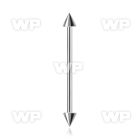 448u16u0 surgical steel industrial barbell 1 6mm 4mm cone 