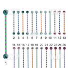 44radas6 ion plated surgical steel industrial barbell 1 6mm zebra ear piercing others