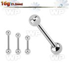 44w4 surgical steel eyebrow barbell 1 2mm 3mm ball eyebrow piercing