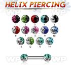 44wakzw surgical steel helix or eyebrow barbell 1 2mm 3mm multi eyebrow piercing
