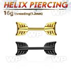 44war0y ion plated surgical steel eyebrow or helix barbell 1 2mm eyebrow piercing
