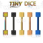 44wr18ks ion plated surgical steel eyebrow barbell 1 2mm 2 5mm eyebrow piercing