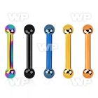 44wr4ks ion plated surgical steel eyebrow or helix barbell 1 2mm eyebrow piercing