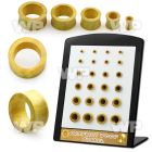 4a1moc display w double flare jack fruit wood flesh tunnels size ear lobe piercing