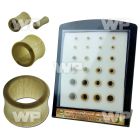 4a1mon display w crocodile wood double flare flesh tunnels size ear lobe piercing