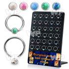 4aa56ay board 30 steel ball closure ring 8   10mm 4mm disk w opal