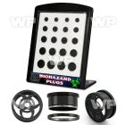 4amie00 display w black ion plated steel screw fit flesh tunnel ear lobe piercing