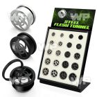 4amie0s7 display w black ion plated steel screw fit flesh tunnel ear lobe piercing