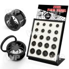 4amie0y6 display w black ion plated steel screw fit flesh tunnel ear lobe piercing