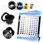 4amietk display 80 pcs of ion plated surgical steel scew fit fle ear lobe piercing