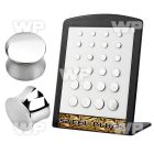 4amik display w solid surgical steel double flared plugs size ear lobe piercing