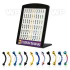 4arw board w assorted ion plated 316l steel micro bananas 1 2 eyebrow piercing