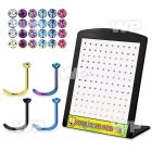 4au3r6 display w ion plated surgical steel nose screw spirals nose piercing