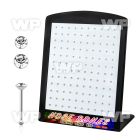 4au4j6ep 925 silver nose pins round crystal tops