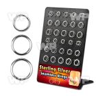 4auxjez board w silver 925 seamless ring 0 8mm diameter measure eyebrow piercing