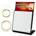 4auxjfst 18k gold plated 925 silver seamless rings board