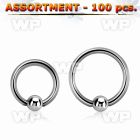 4b2epy surgical steel captive bead ring 1 2mm 3mm ball length ear lobe piercing