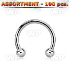 4b2kk4 surgical steel eyebrow cbr horseshoes 2 5mm ball belly piercing