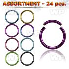 4b2kkk4 of ion plated surgical steel segment ring s 1 2mm ear lobe piercing