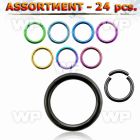 4b2kkk6 of ion plated surgical steel segment ring 1 6mm ear lobe piercing