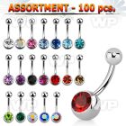 4b2kp4 steel belly bananas 1 6mm an 8mm press fit jewel ball belly piercing