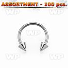 4b2kz7 surgical steel eyebrow cbr horseshoes 1 2mm 3mm cones belly piercing