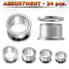 4b2pt of surgical steel flesh tunnels ear lobe piercing