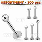 4b2pz7 surgical steel labret studs 1 2mm 3mm ball belly piercing
