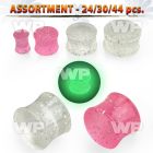 4b2sek dual use acrylic plug glow in the dark plug at night ear lobe piercing