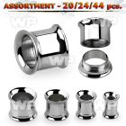 4b2szy surgical steel double flare internal screw fit flesh tunn ear lobe piercing