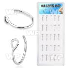 4f6buek implant grade steel non piercing clipon nose ring