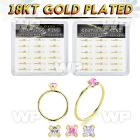 4fuxjf0i 18kt finish silver seamless nose ring 22g square 18