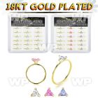 4fuxjfyi 18kt finish silver seamless nose ring triangle 18