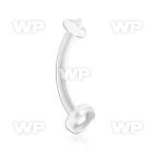 4uar bioflexible belly piercing piercing retainer 16g to 14g belly piercing