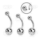 4ui8u steel belly ring internally threaded upper 5mm lower belly piercing