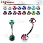 4uk63jc steel belly ring lower 6mm an upper internally threaded belly piercing