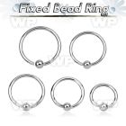 4w1akp surgical steel fixed bead ring 0 8mm 2mm ball ear lobe piercing