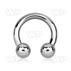 64a0 surgical steel cbr horseshoe 5mm internally threaded 8mm belly piercing