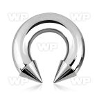 64a6up surgical steel cbr horseshoe 8mm internally threaded 10m belly piercing