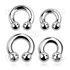 64ak surgical steel cbr horseshoe 6mm internally threaded 10m belly piercing