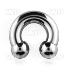 64ap surgical steel cbr horseshoe 8mm internally threaded 12m belly piercing
