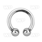 64ay surgical steel cbr horseshoe 4mm internally threaded 8mm belly piercing