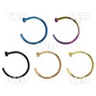 6bru3kp ion plated 316l steel fake nose clips 0 8mm nose piercing