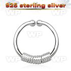 7i3wmek2 silver 925 fake septum piercing ring 1mm wire wrapped septum piercing